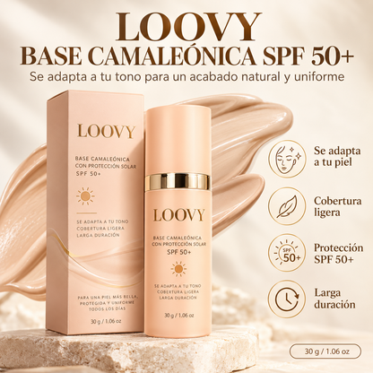 Loovy™ Base Camaleónica 4 en 1 con SPF 50+