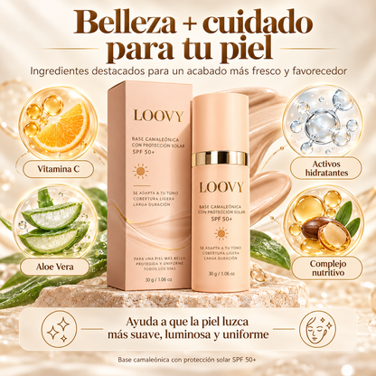 Loovy™ Base Camaleónica 4 en 1 con SPF 50+