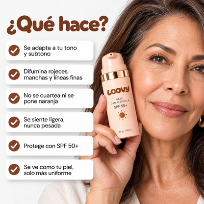 Loovy Base Camaleónica para Piel Madura SPF 50+