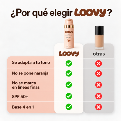 Loovy Base Camaleónica para Piel Madura SPF 50+